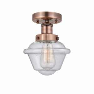 Oxford - 1 Light Semi-Flush Mount In Industrial Style-8.25 Inches Tall and 6.5 Inches Wide - 1 of 1
