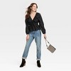 Women's Puff Long Sleeve Tie-Front Blouse - Universal Thread™ - image 3 of 3