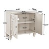 33.6" Retro Accent Cabinet,Geometric Sideboard with Adjustable Shelf for Living Room,Entryway,Dining Room-Baofuwish - 4 of 4