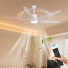 Modern 66" 6-Blade Ceiling Fan with LED Light, Remote Control, 6 Speeds, Reversible DC Motor, for Living Room & Commercial Spaces - 2 of 4
