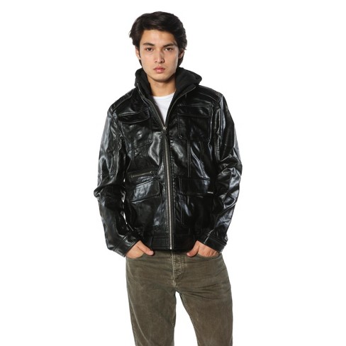 Black leather members outlet only jacket