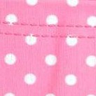 pink w- white polka dot