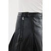 Women's Milicent Mid Rise Faux Leather Skirt - KanCan - 3 of 4