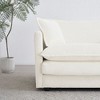 CAVINAS Comfy Deep Single Sofa, Seat Sofa Couch with 1 Toss Pillow, Upholstered Reading Armchair, Living Room Sofa Chair for Adult - 2 of 4
