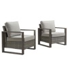 Gymojoy 2 Pieces Outdoor Patio Chair Dining Chair with Cushion High Back Chair - 3 of 4
