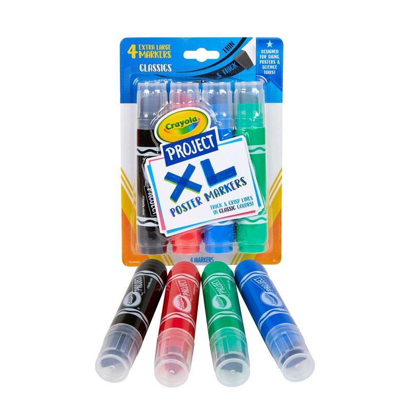 4ct Crayola Project XL Poster Markers - Classic Colors, 2 of 9
