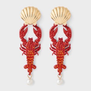SUGARFIX by BaubleBar Claw-some Couple Earrings - Red : Target display picture 1