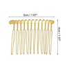 Unique Bargains No Slip Hair Side Combs Accessories Metal Everlasting Luxurious Finish 12Pcs - 2 of 4