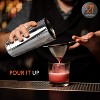 NutriChef Mixology Bartender Cocktail Shaker Set - Includes 15 & 30 oz Stainless Steel Shakers - 4 of 4