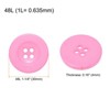 Unique Bargains Resin Snap Fastener Round Flat 4-Hole Sewing Buttons 10 Pcs - 2 of 4
