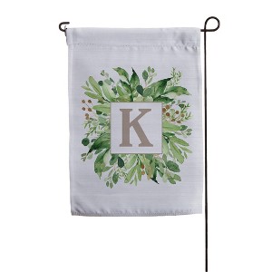 Personalization Mall Spring Greenery Personalized Letter Garden Flag - 1 of 1
