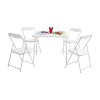 Flash Furniture Kids Colorful 5 Piece Folding Table and Chair Set - 2 of 4