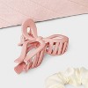 Fleece Pouch Bow Claw Clip Satin Twister Spa Set - Wild Fable™ Pink - 4 of 4