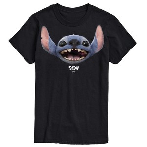 Men's - Lilo and Stitch - Stitch Face Oversized- Men's Short Sleeve Graphic T-Shirt Short Sleeve Graphic T-Shirt - 1 of 3
