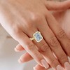 Pompeii3 Certified 4Ct Bezel Solitaire Diamond Engagement Ring 14k Gold Lab Created - 4 of 4
