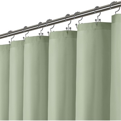LiBa Premium Cloth Fabric Shower Curtain - Heavy Duty, Water Repellent, Hotel Style Soft Liner, Easy Clean and Machine Washable