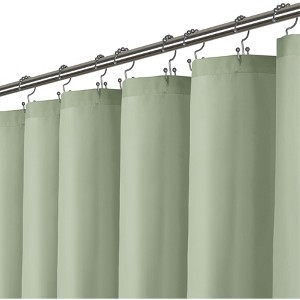 LiBa Premium Cloth Fabric Shower Curtain - Heavy Duty, Water Repellent, Hotel Style Soft Liner, Easy Clean and Machine Washable - 1 of 4