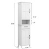 Tall Bathroom Storage Cabinet, Home Office Storage Cabinet With Adjustable Storage Shelves, 2 Doors, Adjustable Shelves, Drawer, Cabinet - 2 of 4