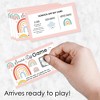 Big Dot of Happiness Hello Rainbow - Boho Baby Shower and Birthday Party Game Scratch Off Cards - 22 Count - 2 of 4