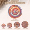 Unique Bargains Woven Braided Washable Decorative Round Placemat 4 Pcs - 2 of 4