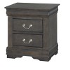 NicBex 2-Drawer Nightstand Modern Wooden Bedside Table with Metal Handles End Table for Living Room, Bedroom - 2 of 4