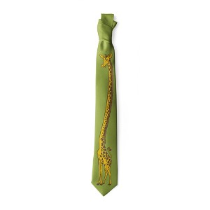 Crazy Dog T-Shirts Giraffe Tie Funny Neckties for Men Zoo Tie Men's Novelty Neckties - 1 of 4