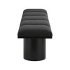 Meridian Furniture,Pavilion Boucle Fabric Bench - 3 of 4
