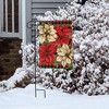 Briarwood Lane Garden Flag 12x18 For Outdoor Christmas Poinsettia For Christmas Garden Flag Flags For Outside - 4 of 4