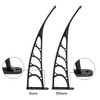 Karl Home | 39.8 in. W x 9.84 in. D Polycarbonate Cover Convex Window Awning - 2 of 3