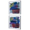 Uttermost Vivacious Framed Prints, Set of 2 – Colorful Abstract Wall Art with Black Metal Frames, 30" Square - 4 of 4