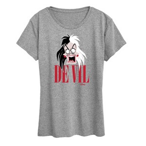Women's - Disney Villains - Valentine's Day Short Sleeve Graphic T-Shirt - 1 of 4