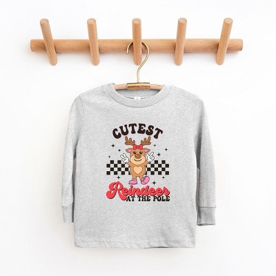The Juniper Shop Cutest Reindeer At The Pole Youth Long Sleeve Tee