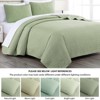 FIONECA Oversized 3 Piece Quilted Bedspread Set Includes Bedspread Matching Shams For Versatile Bedroom Styling - 3 of 4