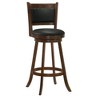 Transitional Swivel Bar Stools with Cushioned Seat and Sturdy Angled Legs (Set of 2) - 3 of 4