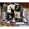 Manual Woodworkers and Weavers KEYNOTE – 46"W x 60"L, Reversible Soft Cozy Decorative  2-Layer Throw Blanket - 2 of 3