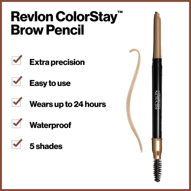 Revlon Colorstay Brow Pencil - Waterproof with Angled Tip, 5 of 16