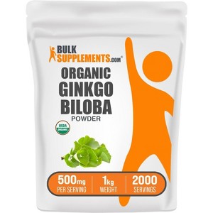 BulkSupplements Organic Ginkgo Biloba Powder - 1 of 4