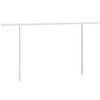 vidaXL Awning Post Set White 177.2 in.x96.5 in. Iron - 2 of 4