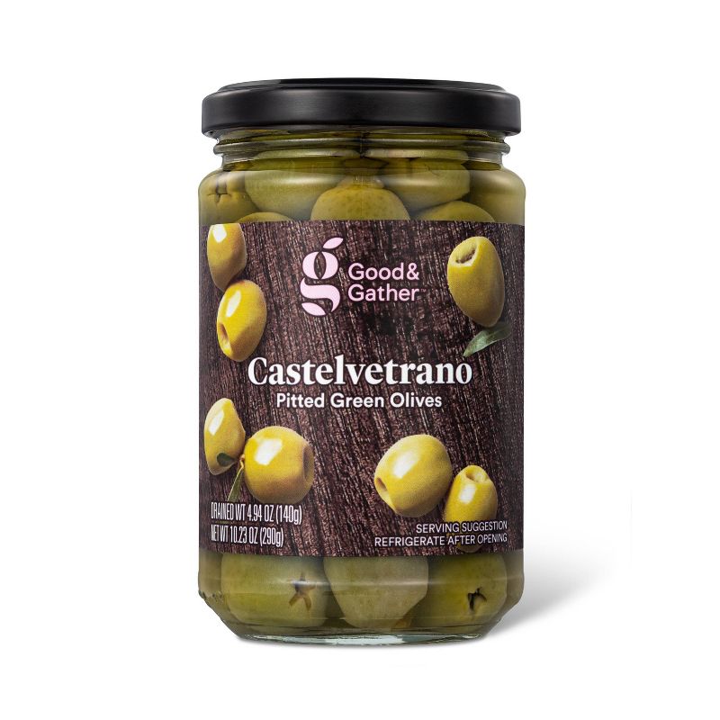 Castelvetrano Pitted Olives - 6oz - Good &#38; Gather&#8482;, 1 of 6
