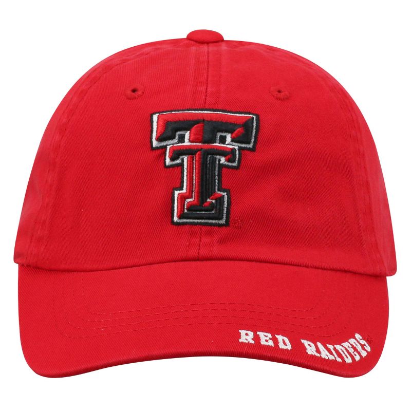 NCAA Texas Tech Red Raiders Captain Unstructured Washed Cotton Hat, 3 of 5