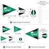 Big Dot of Happiness Green Grad - Best is Yet to Come - Triangle Green Graduation Party Photo Props - Pennant Flag Centerpieces - Set of 20 - 3 of 4