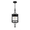 Savoy House Raeburn 1 - Light Pendant in  Matte Black/Weathered Brushed Brass - 2 of 4