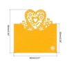 Unique Bargains Hollow Heart Shape Cut Design Favor Decor Table Name Place Cards 50 Pcs - 2 of 4