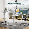 Kumasinova Electric Standing Desk with Adjustable Height,Stand Up Computer Desk with Splice Board,Ergonomic Home Office Work Table with 2 Hooks - 2 of 4