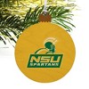 Norfolk State University Secondary Logo Wood Christmas Tree Holiday Ornament - 4 of 4