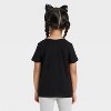 Toddler Girls' Short Sleeve Halloween Graphic T-Shirt - Cat & Jack™ Black - 3 of 4