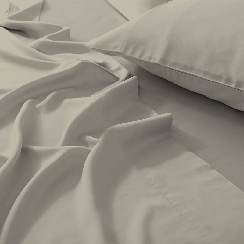 400 Thread Count Ultimate Percale Cotton Solid Sheet Set - Purity Home, 1 of 5