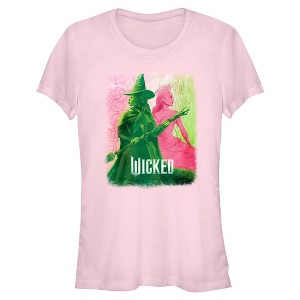 Junior's Wicked Elphaba and Glinda Duotone T-Shirt - 1 of 4