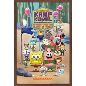 Trends International SpongeBob Squarepants : Kamp Koral - Key Art Framed Wall Poster Prints - 1 of 4