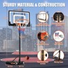 SKONYON 32" Adjustable Outdoor Basketball Hoop, 5-7ft Portable Basketball Goal for Kids - 4 of 4